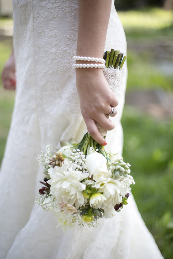 ​succulent wedding bouquet